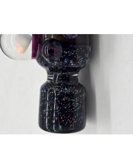 Hand Blown Chillum Swirl Zigzag Opal