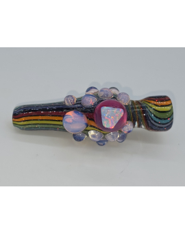 Hand Blown Chillum Multi Color
