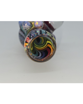 Hand Blown Chillum Multi Color
