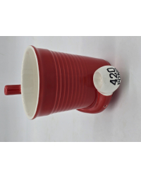 Red Solo Cup Ceramic Pipe Mug