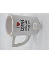 I Love Coffee Ceramic Mug Pipe
