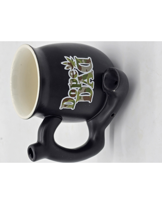 Dope Dad Camouflage Ceramic Mug Pipe
