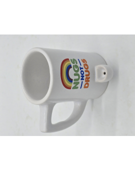 Nugs Not Drugs Ceramic Pipe Mug