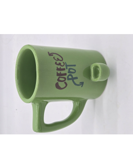 Coffee Pot Ceramic Pipe Mug