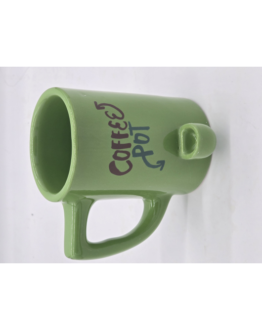 Coffee Pot Ceramic Pipe Mug
