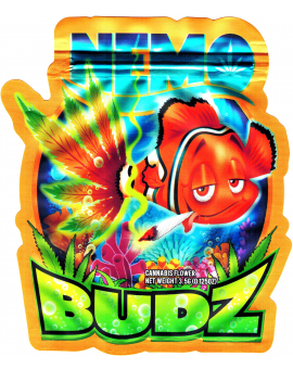 Smell-Proof Designer Die Cut Zip Bags, 3.5g (10pcs.) Budz