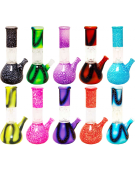 8" Single Perc water pipe. (1pc)