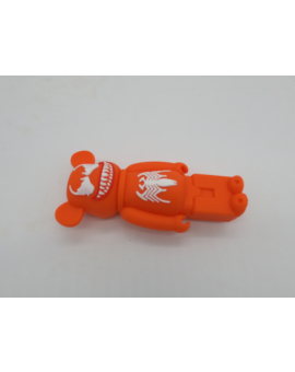 orange bear character pipe