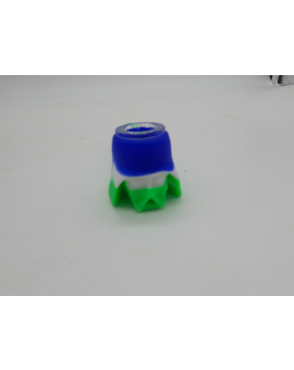 Green and Blue Silicone Pipe