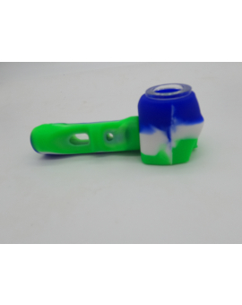 Green and Blue Silicone Pipe