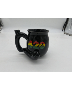420 Rasta Ceramic Pipe Mug