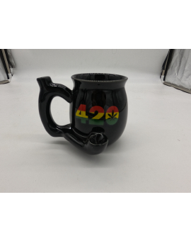 420 Rasta Ceramic Pipe Mug