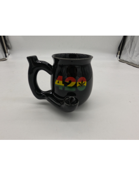 420 Rasta Ceramic Pipe Mug