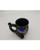 American Flag Weed Leaf Ceramic pipe mug