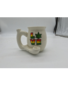 Love Rasta Ceramic Pipe Mug