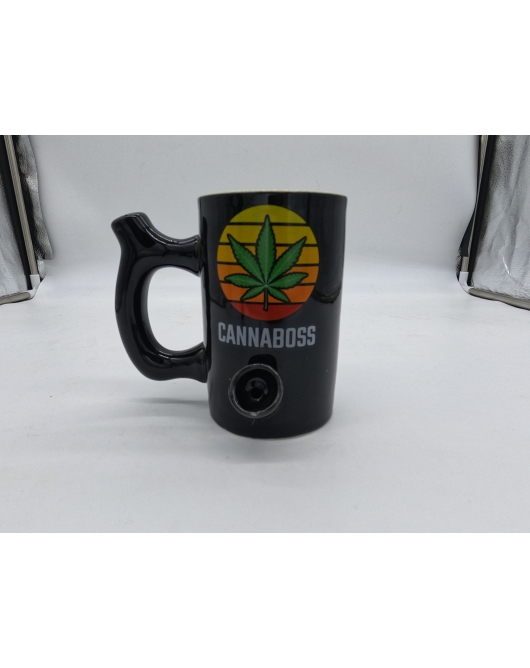 Cannaboss ceramic pipe mug