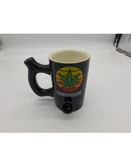 Cannaboss ceramic pipe mug