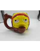 Stoned Rasta Ceramic Pipe Mug