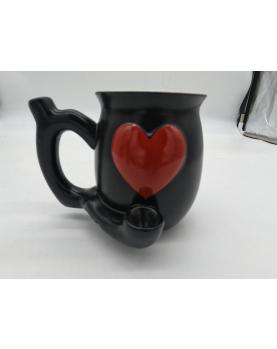 Heart Ceramic pipe mug