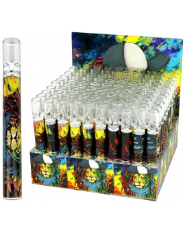 Chillum Glass Pipe- Lion