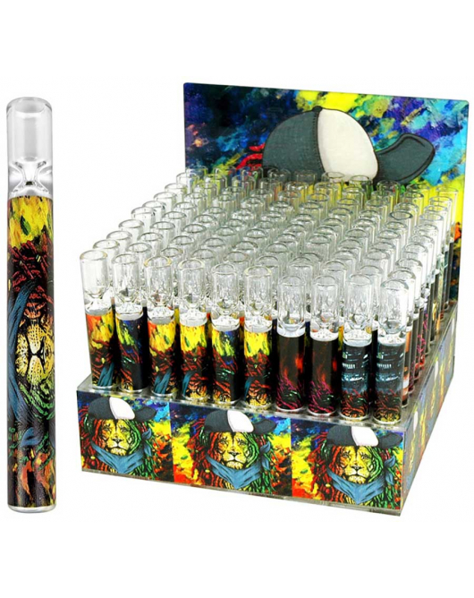 Chillum Glass Pipe- Lion