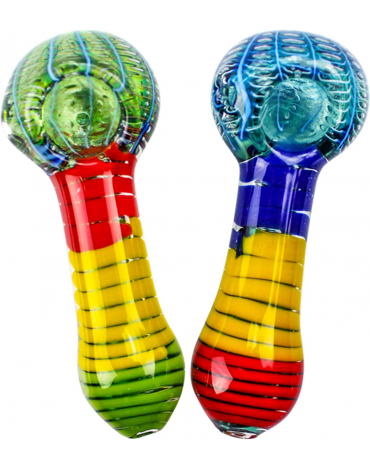 4" Heavy multi-colored Pipe (1pc)