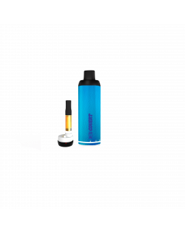 NEU Covert Push Vape Battery 650mAH – Leather Blue