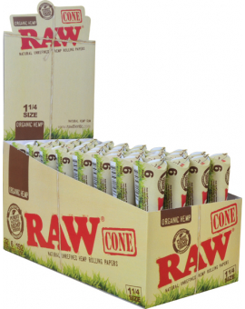 Raw Organic Hemp Cones, 1.25 (one 6pack)
