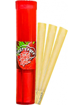 Tasty Puff Flavored Cones- Strawberry